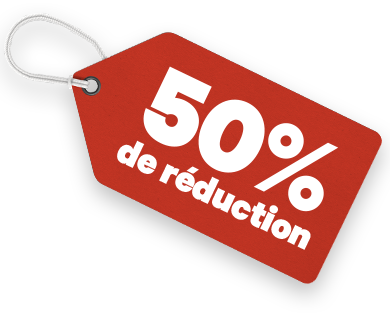 50% de réduction